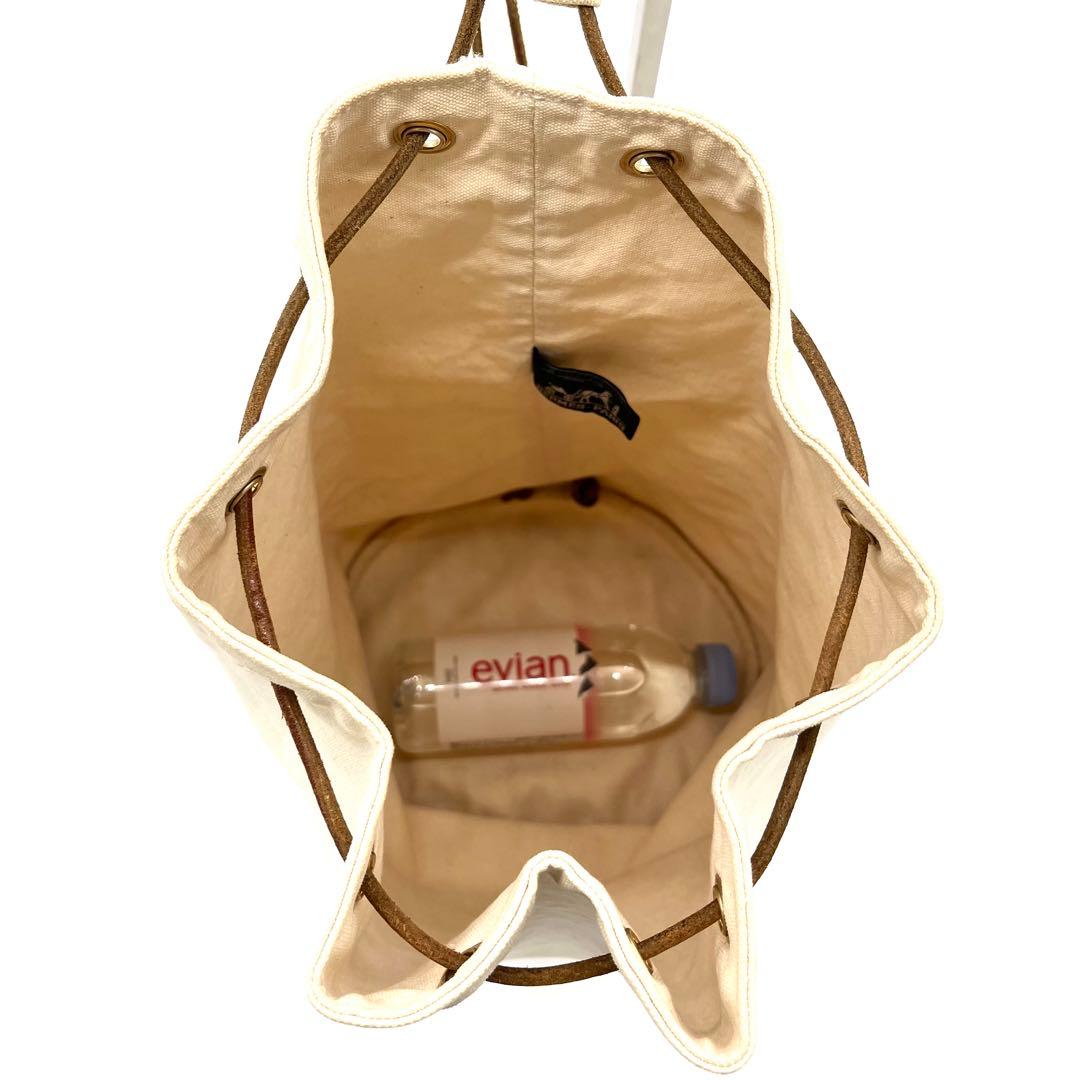 HERMESエルメス ポロションミミルGM巾着ショルダーバッグ アイボリー 希少