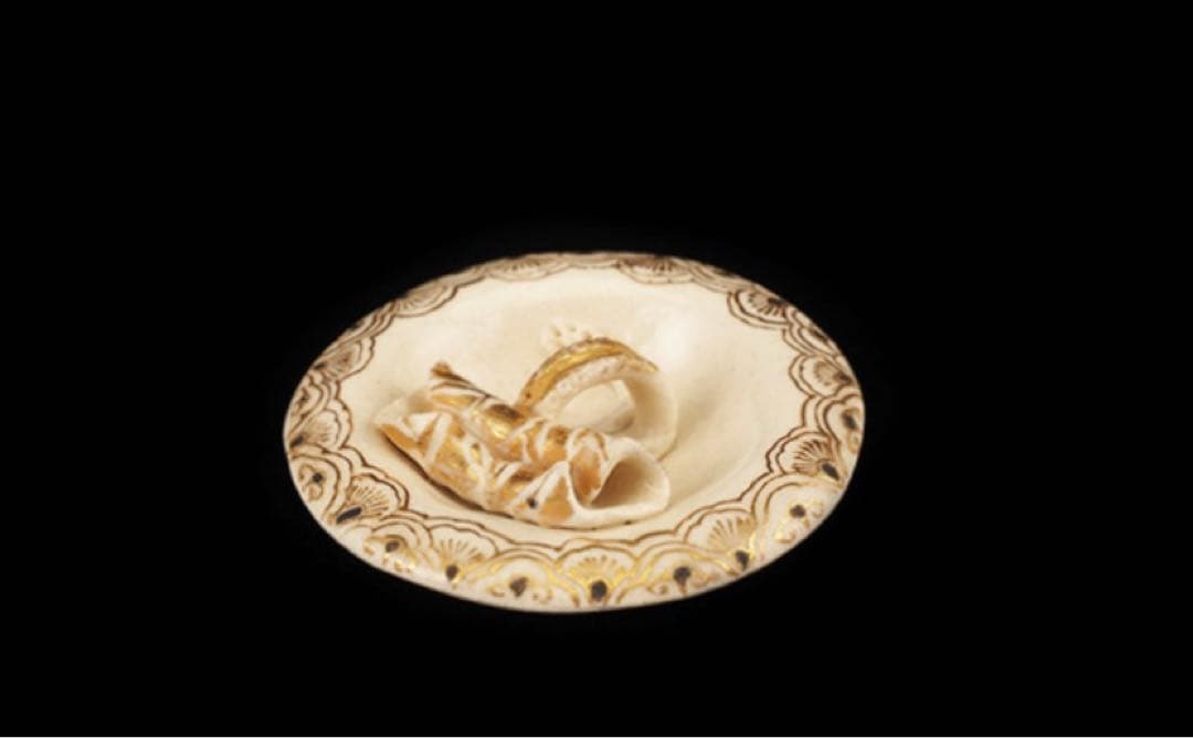 栗田焼　錦光山宗兵衛 錦光山　蓮摘み　急須　煎茶器