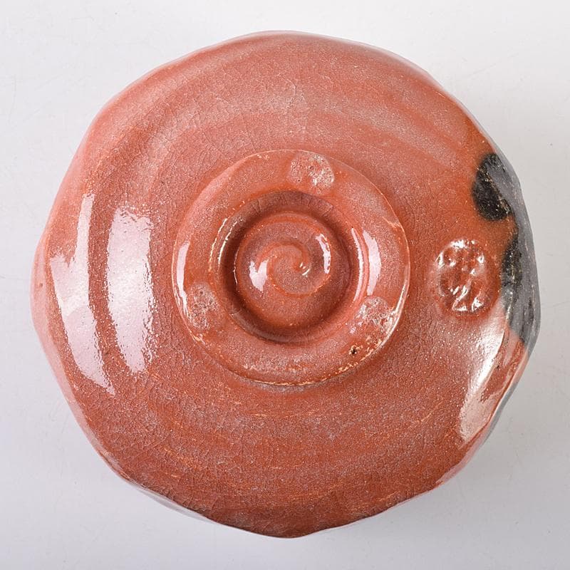 茶道具 楽焼 佐々木松楽造 赤楽茶碗 共箱 C R8673 - メルカリ