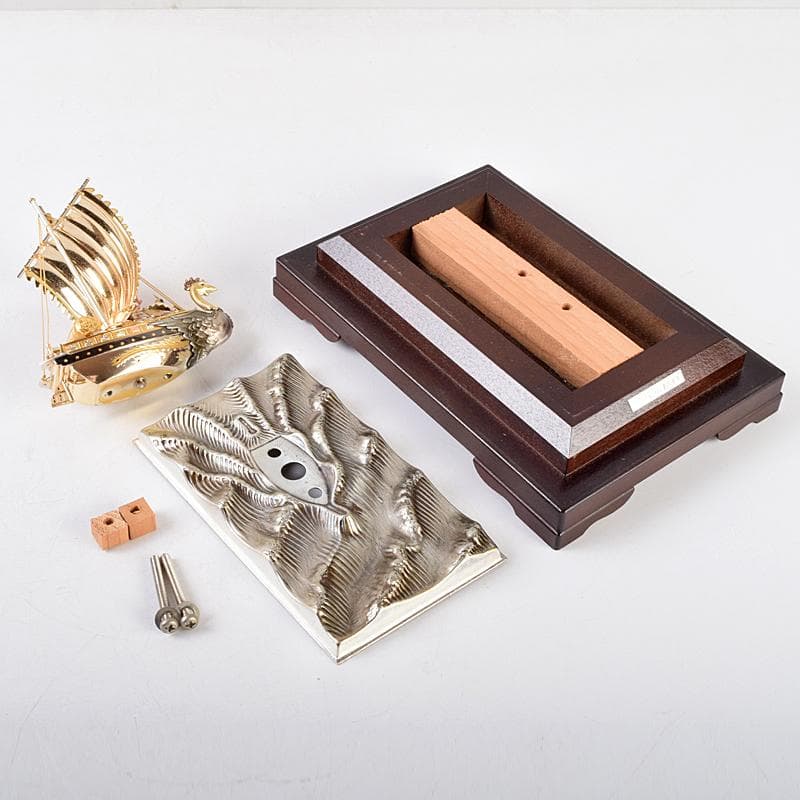 関武比古造　銀製　SILVER985刻印　宝船　約96g　Y　R9116B