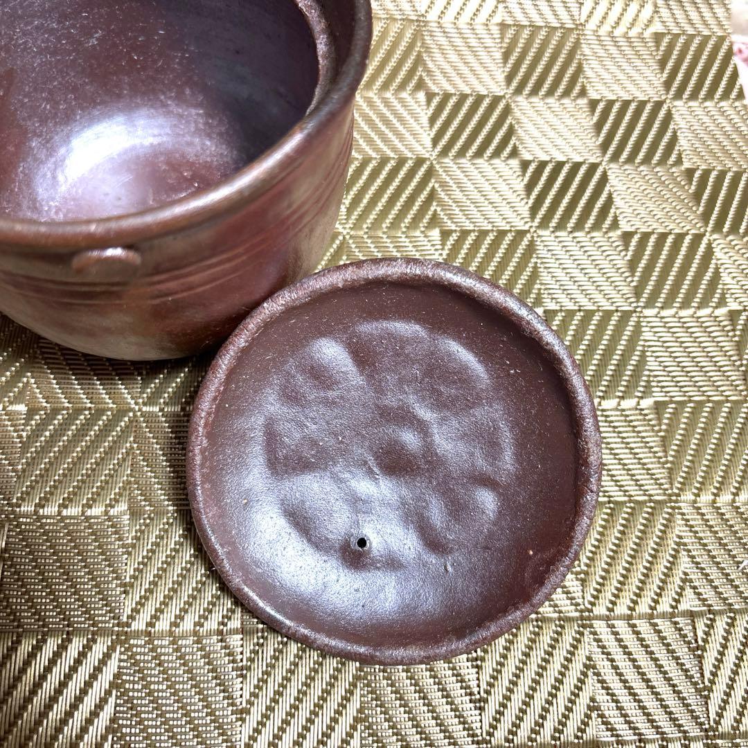 備前焼 宝瓶 急須 焼物 花