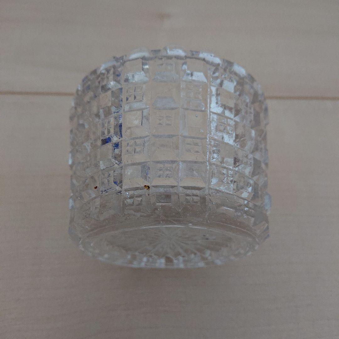 プレスガラス キャンディポット ボンボン入れ シュガーポット 蓋物