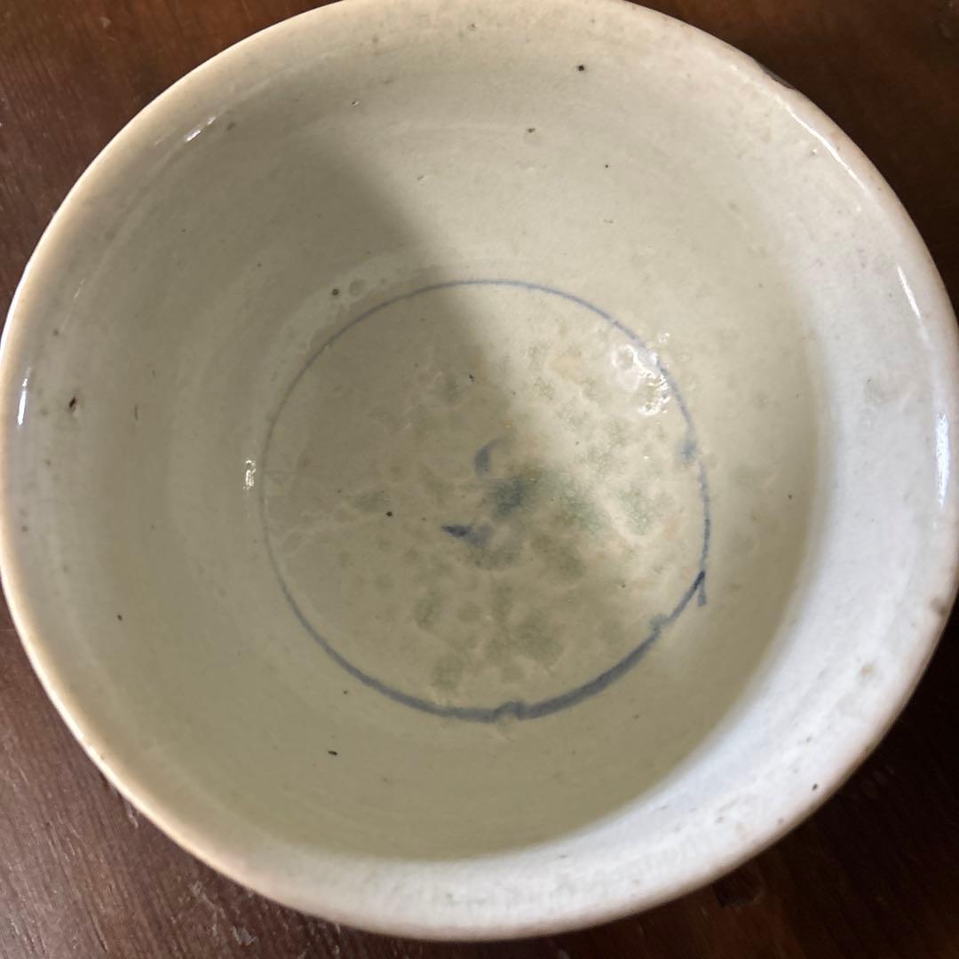 李朝染付草花紋鉢朝鮮古美術白磁茶道具韓国骨董アンティーク白洲正子