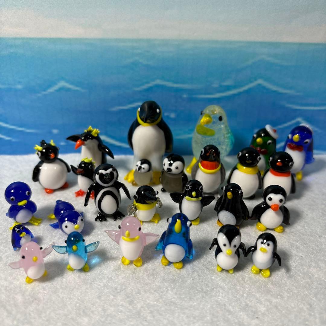 ペンギン　ガラス細工 ガラス細工｜海｜エンペラーペンギンヒナ｜フォーカートグラスワークス