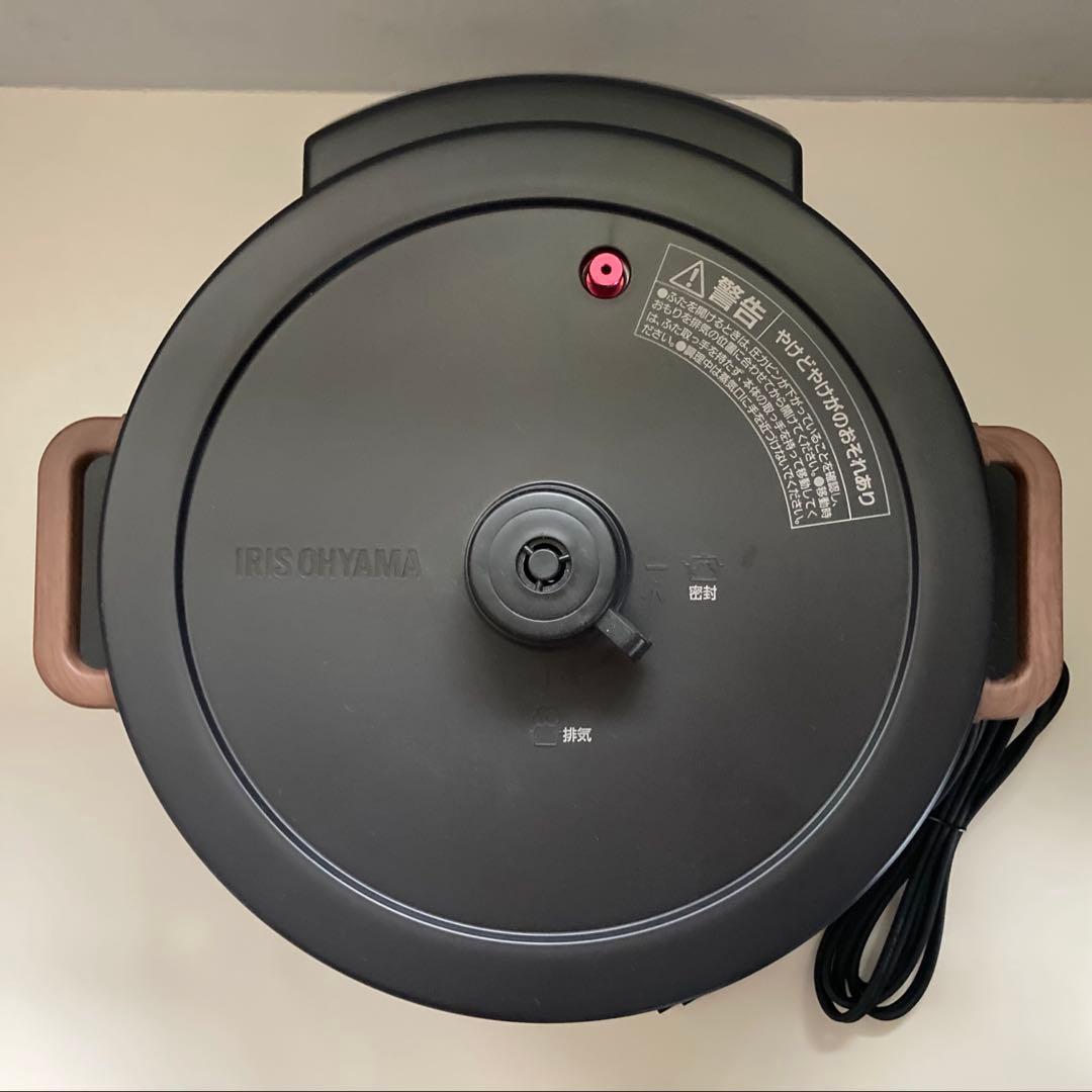 【未使用】アイリスオーヤマ 電気圧力鍋 3.0L ブラック