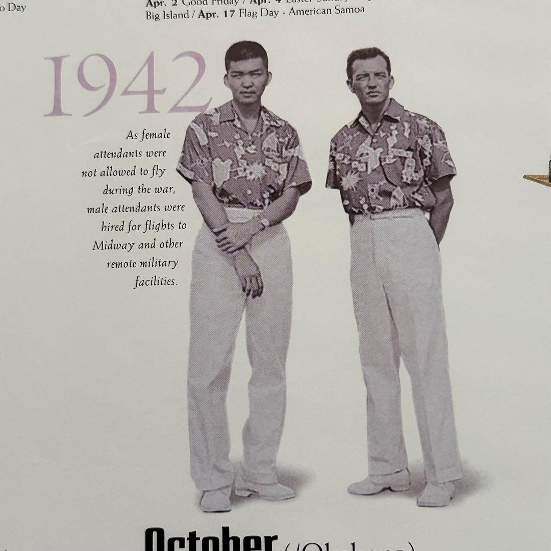 99年旧ロゴHAWAIIAN AIRハワイアン航空オリジナルカレンダーポスター7