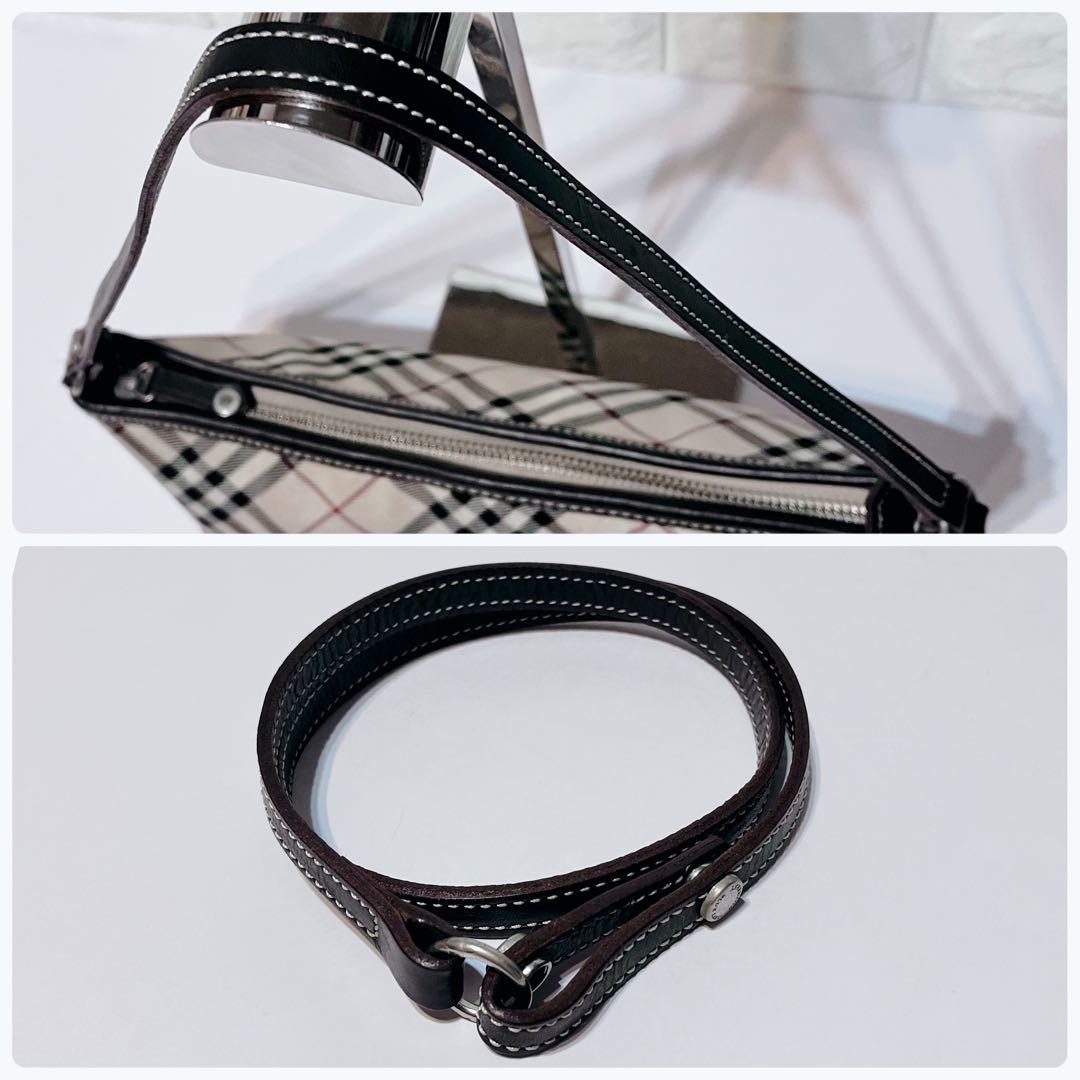 【希少 美品】バーバリーブルーレーベル ノバチェック 2way ショルダーバック