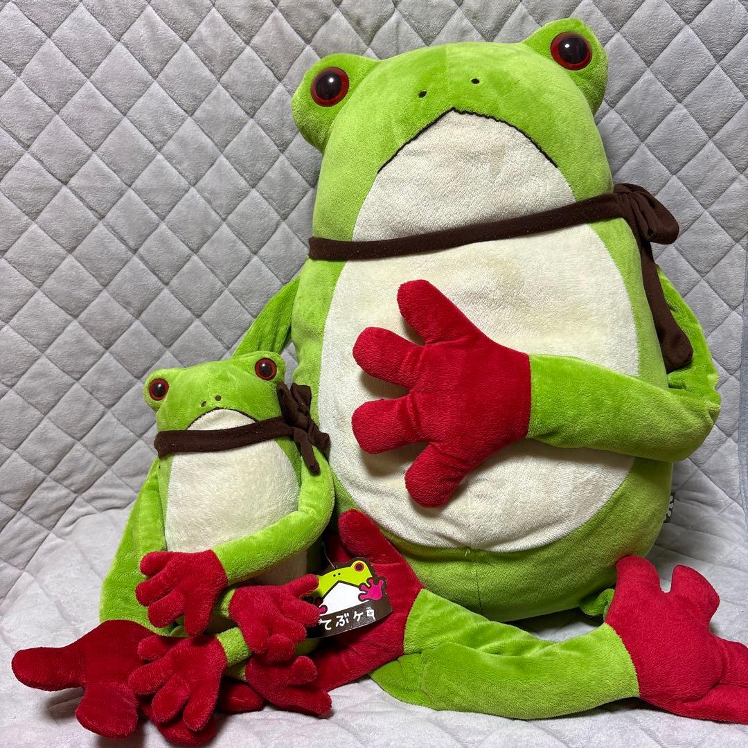てぶケロ カエル ぬいぐるみ 手袋 マフラー ミドリカエル