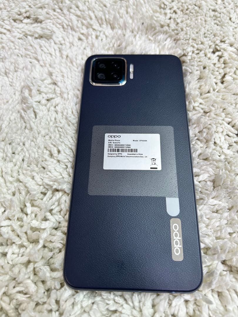 美品】OPPO A73 本体 ネイビーブルー