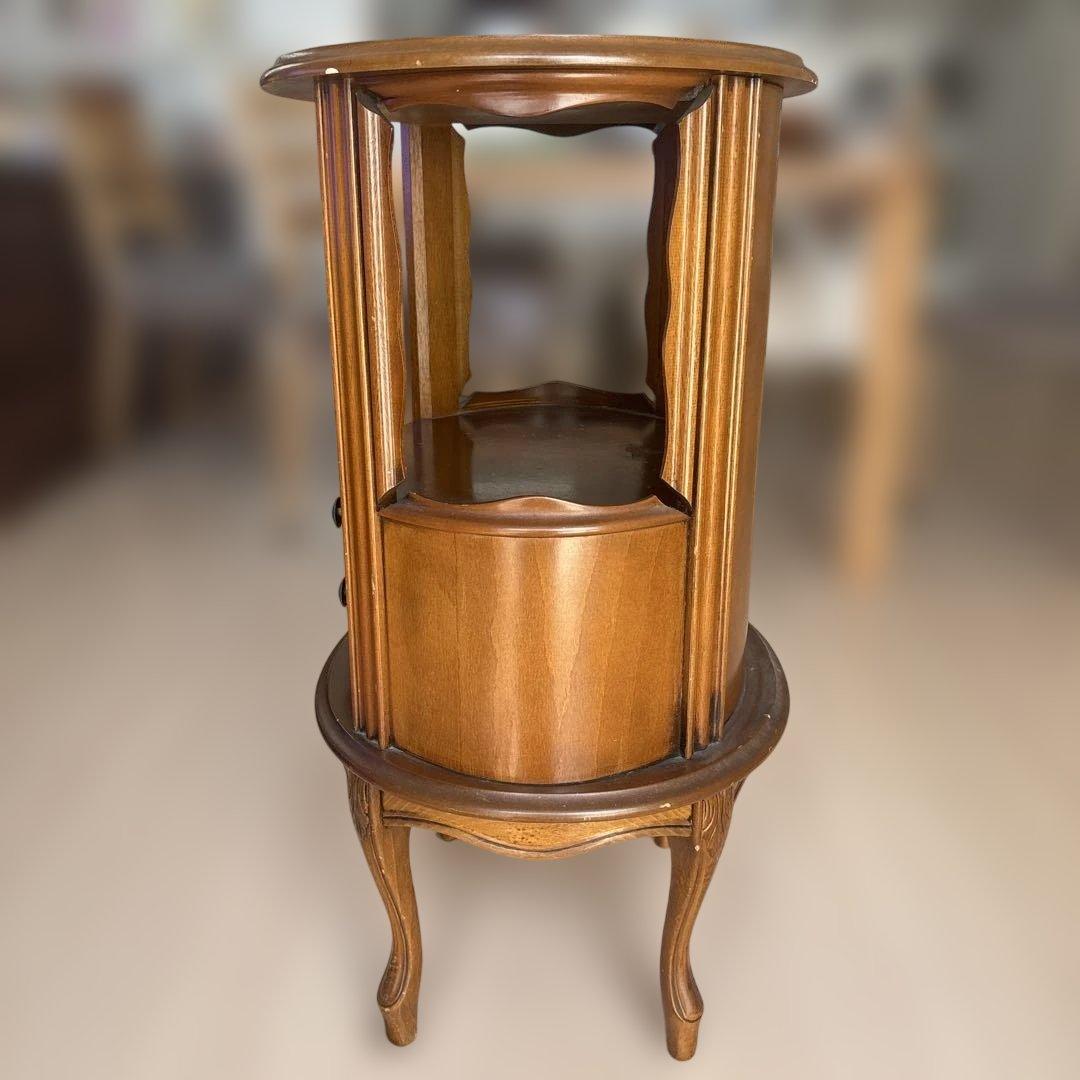 ラウンドチェスト】イタリア カブリオールレッグ コンソール キャビネット