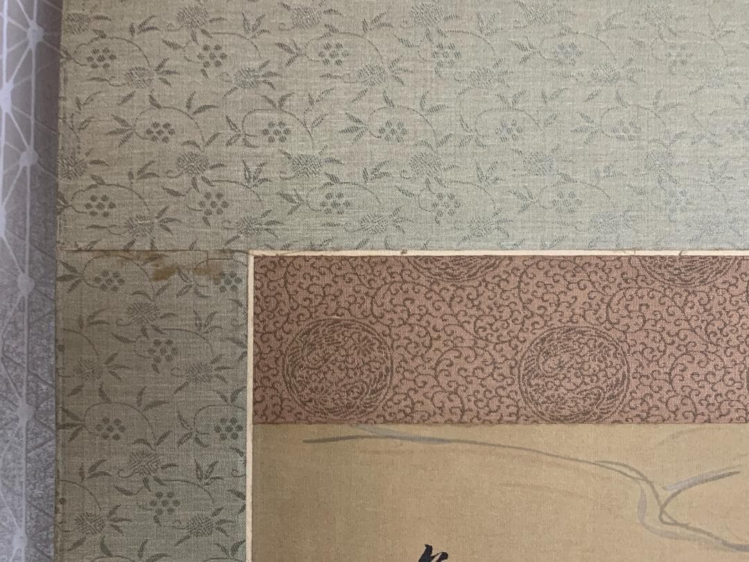 椿椿山 舞鶴旭日香海桃秀 絹本 肉筆 掛軸 南画家 渡辺崋山師事