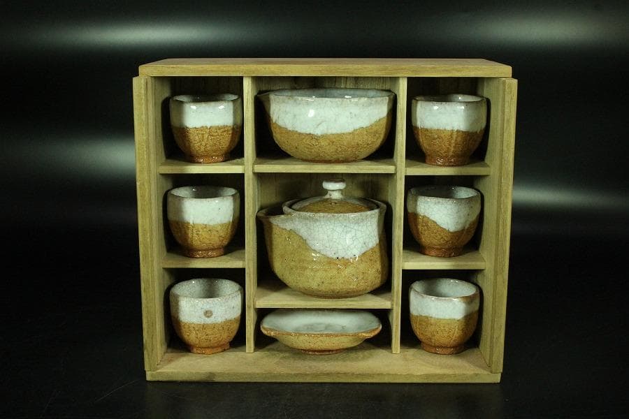 十二代 田原陶兵衛作 萩焼 煎茶器揃 共箱 未使用(K-LC870) - メルカリ