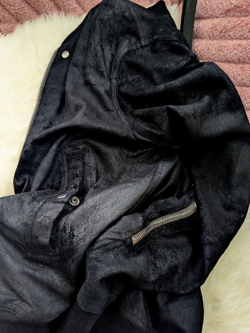 美品 FOGACHINE リックオウエンス ラムレザー クラシック フライト