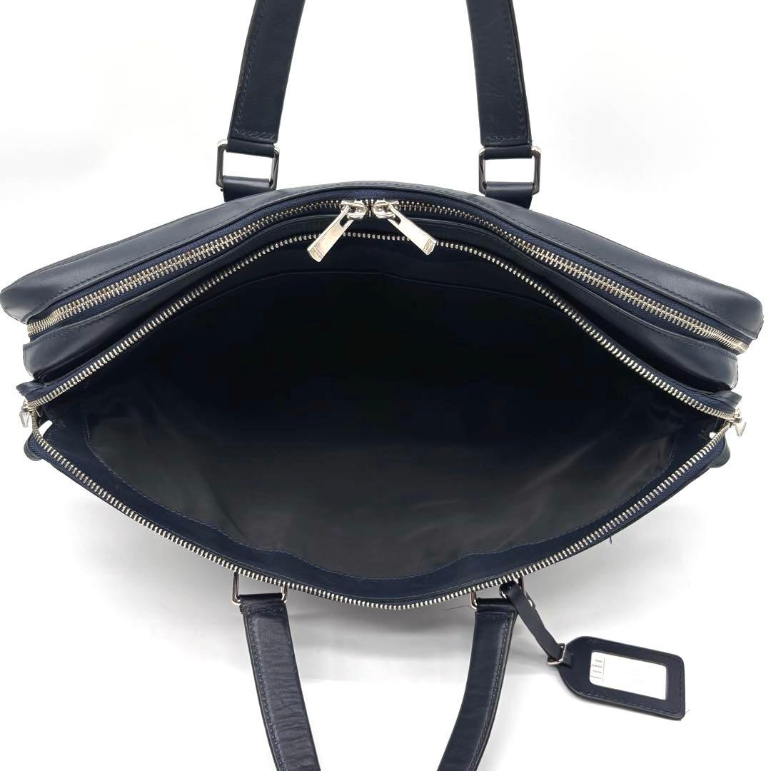 希少✨ポーター　ソート　ビジネスバッグ　2層　ネームホルダー付　ネイビー　A4可