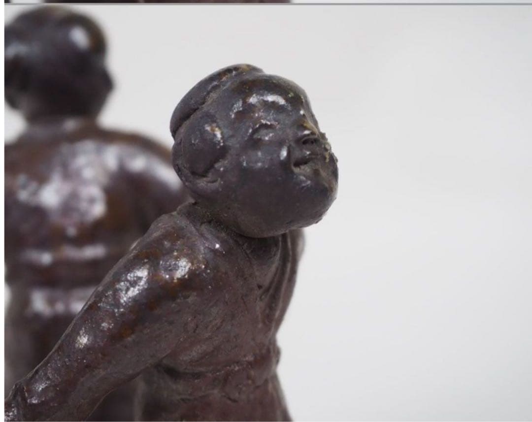 送料無料 時代物 備前焼 極上品唐子蓋置 茶道具 検/楽山紫砂九谷備前萩