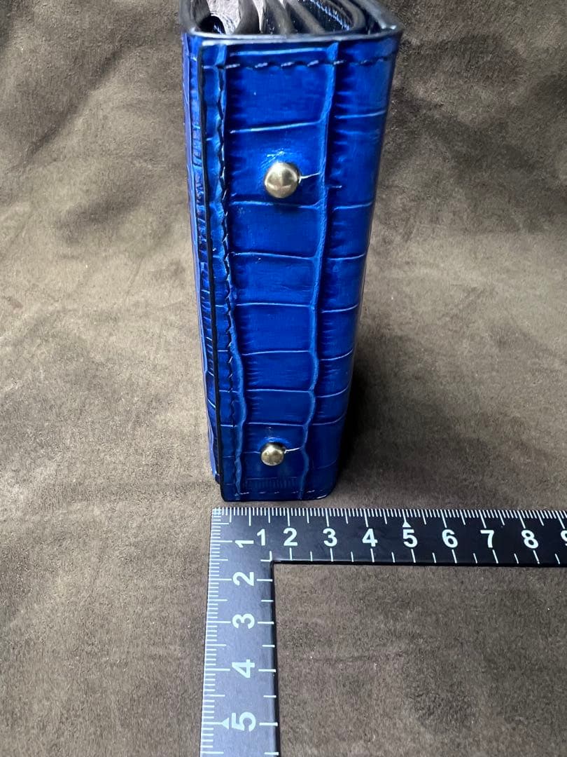 エムピウ ミッレフォッリエ　同型　革財布　クロコダイル型押しレザー