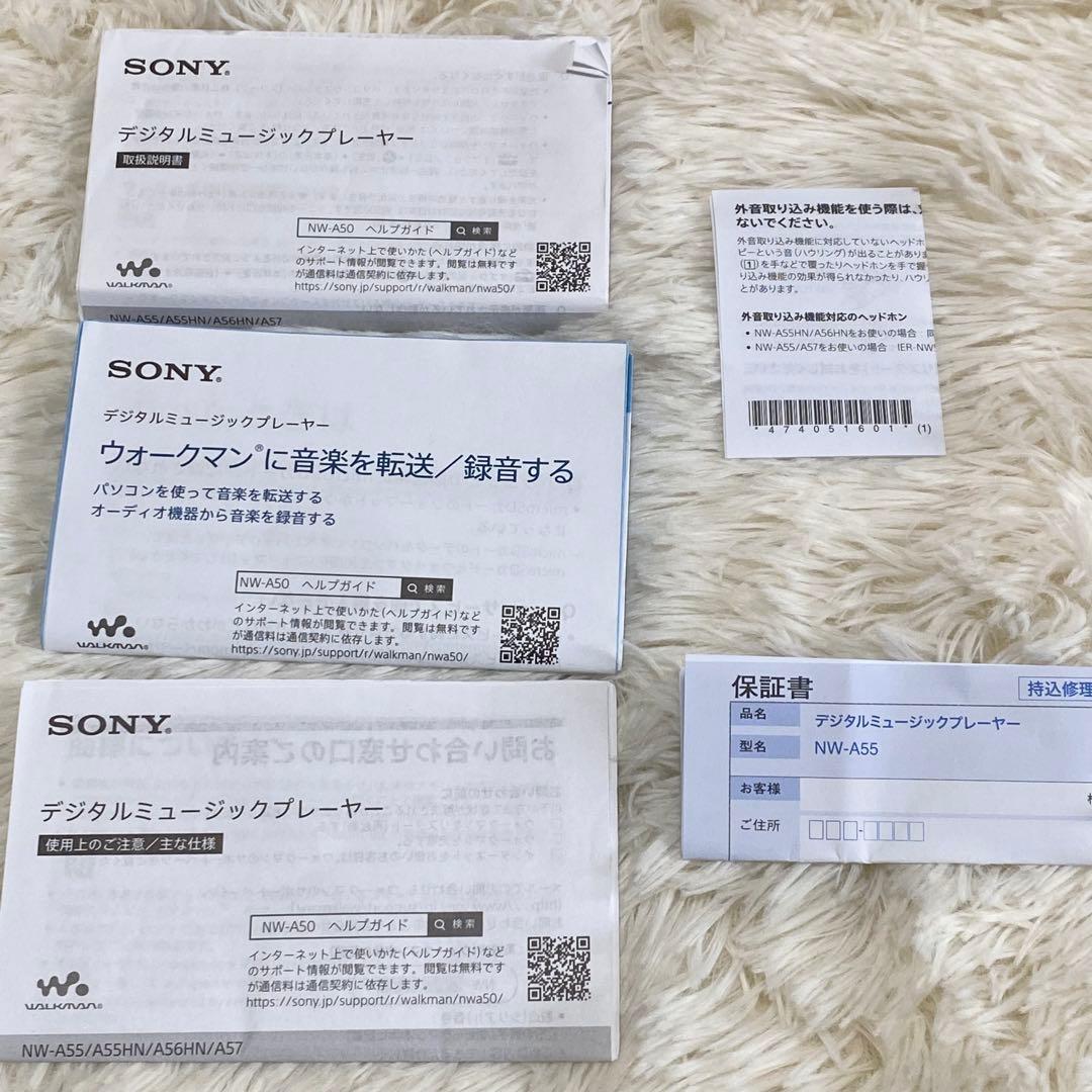 極美品】【動作OK】SONY ウォークマン NW-A55 付属品完備 SD付