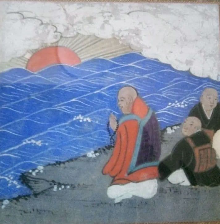 日蓮様、作者不詳絵伝部分