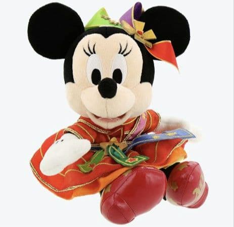 ディズニーDISNEYミッキーマウス＆ミニー記念品付ペアぬいぐるみ40周年