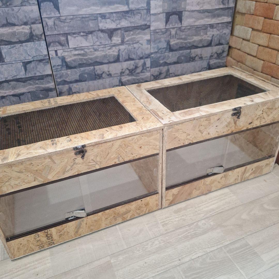 【まとめ特価】コスパ重視！OSB木製ケージ2個セット 特価】コスパ重視！OSB木製ケージ2個セット(未使用)