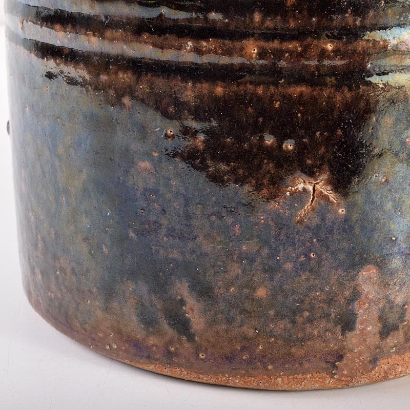 茶道具 古瀬戸 江戸初期 口禿手 一重口水指 澤田常安極め箱 M R7571