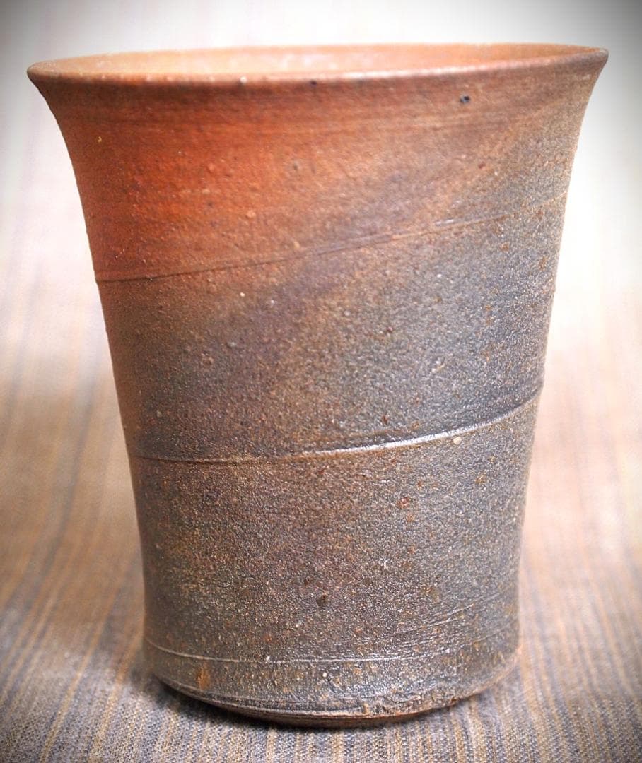 人気作家☆中里隆☆唐津南蛮麦酒器C☆緋色 人気作家☆