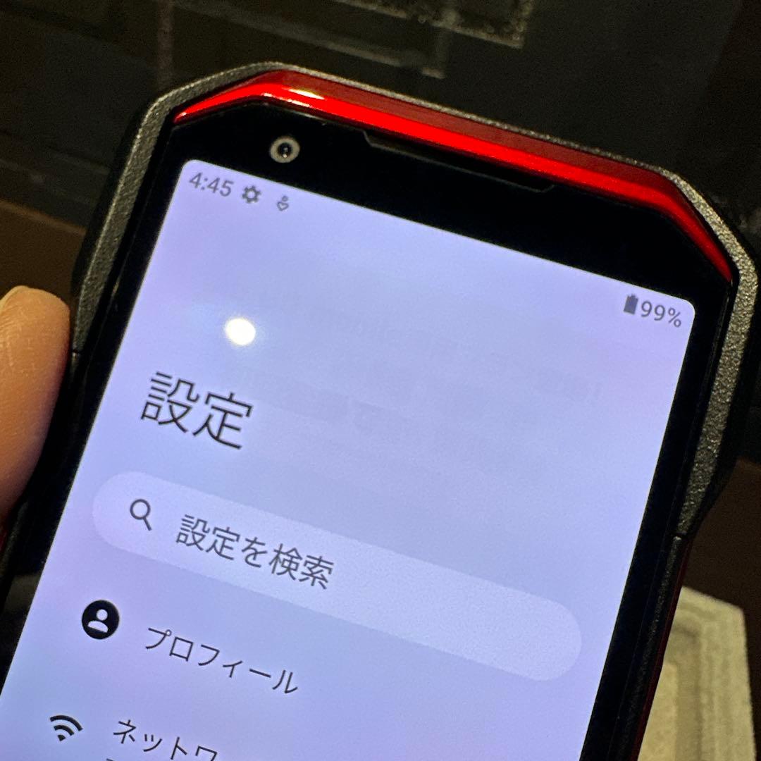 液晶画面に焼き付け有】TORQUE G06 128GB レッド