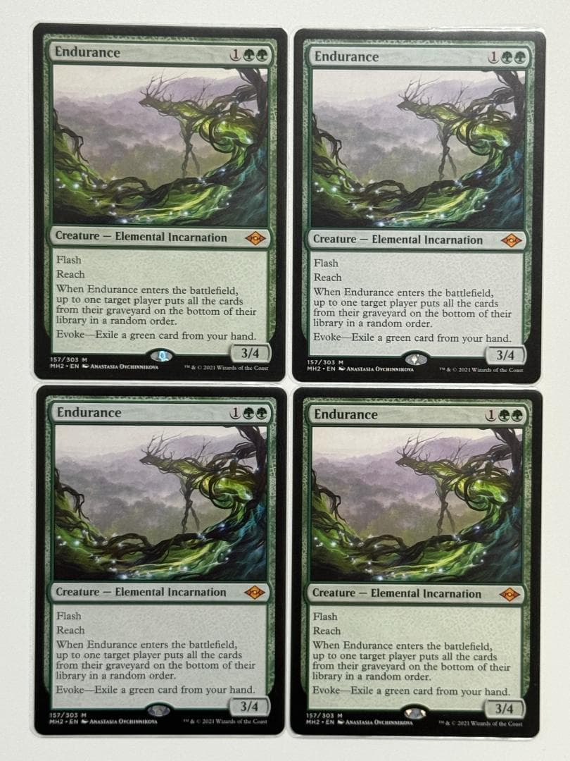 MTG 忍耐 英語 4枚セット C99858064 オンライン ショップ 安い