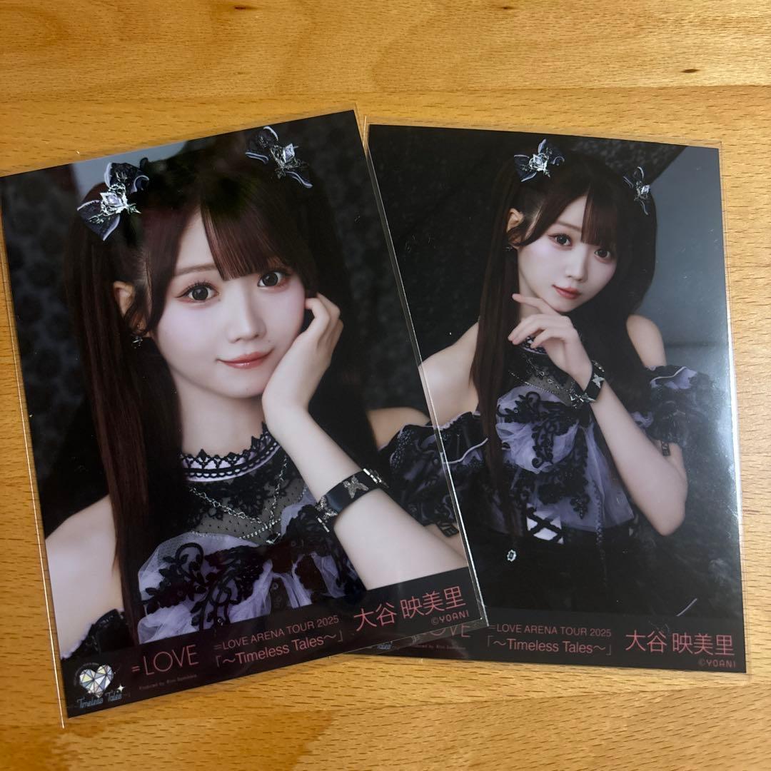 r*a様 大谷映美里 生写真 直筆 黒衣装 2025