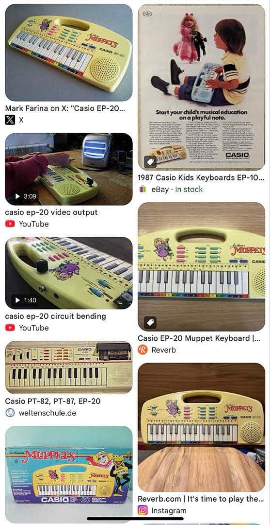 Casio EP-20☆日本未発売☆1987年☆激レアミニシンセ☆動作良好
