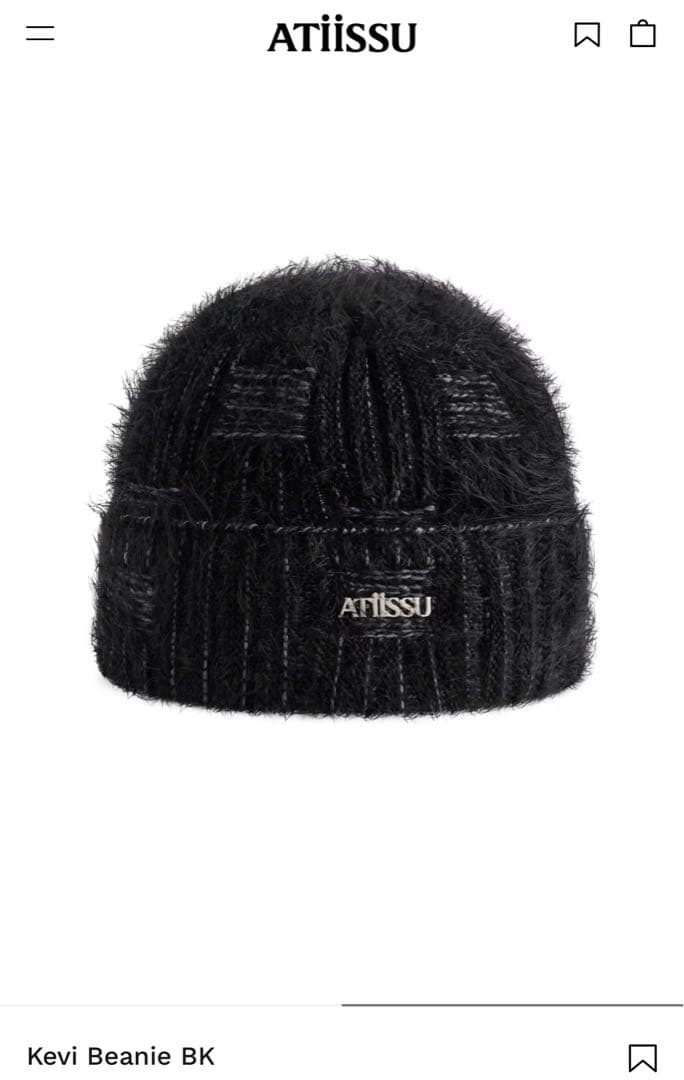 新品本物】ATiiSSU(アティシュ) Kevi Beanie BKビーニー - メルカリ