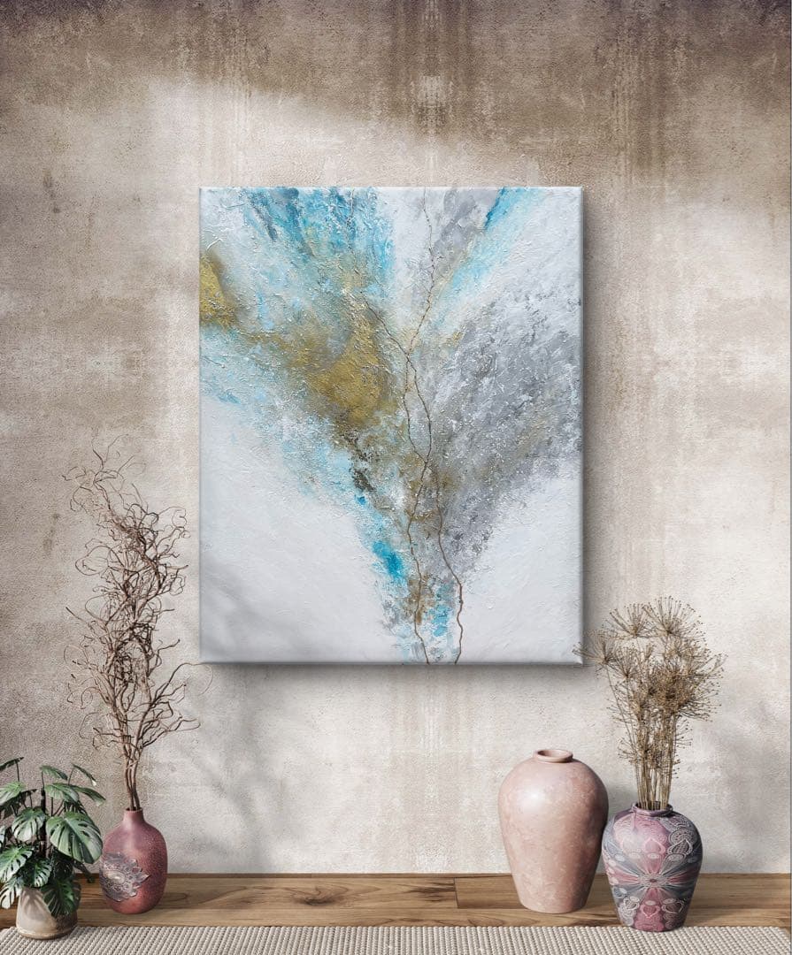 大きめ/和風/絵画/アート/抽象画/ニュアンス/モダン/ホテル/内装/海外/青