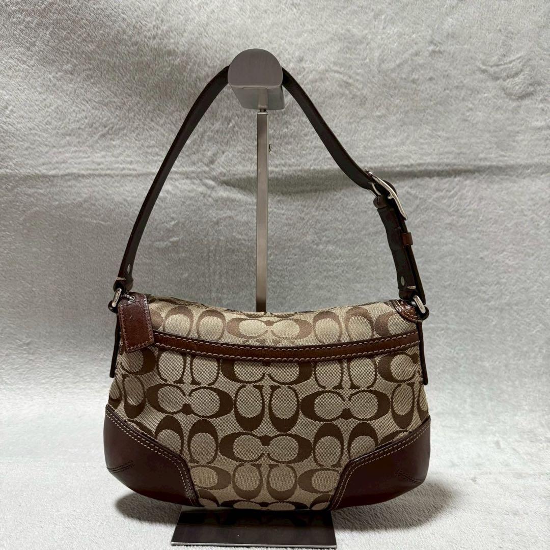 バッグ Coach Signature Turn Lock Shoulder Bag