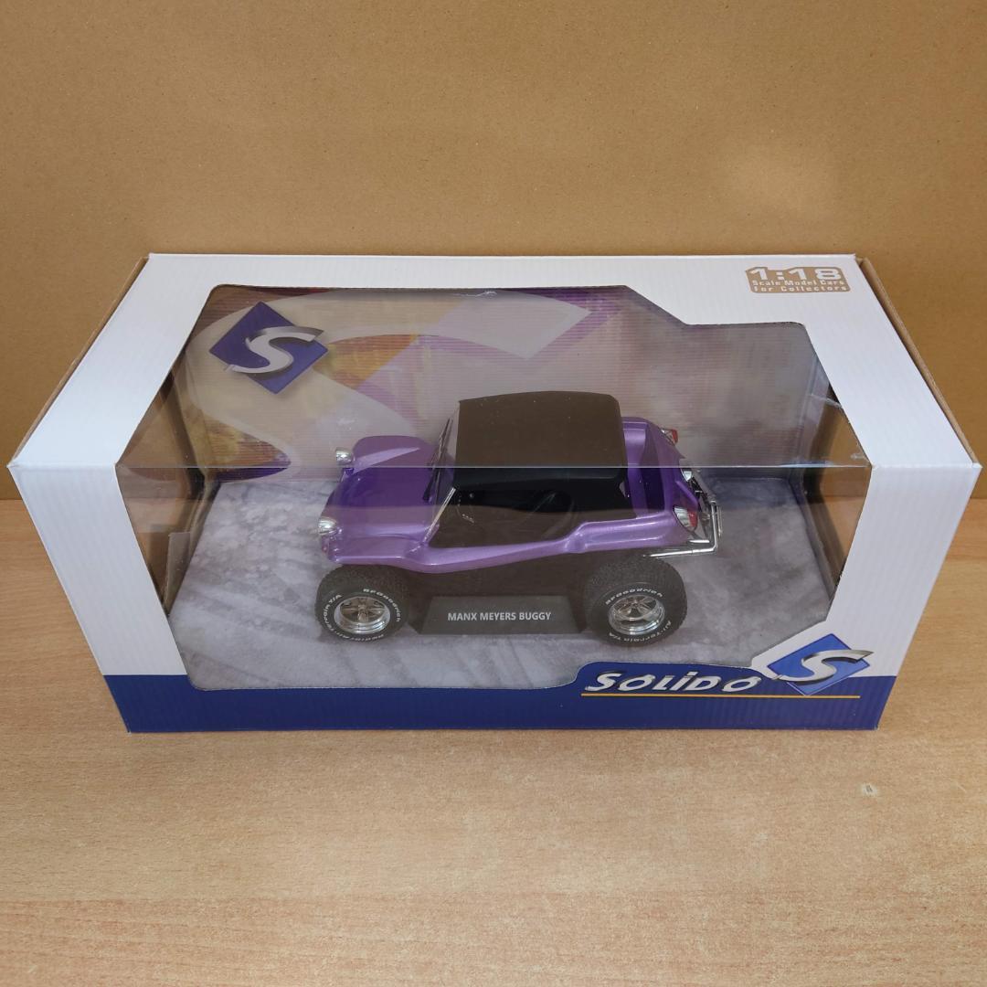 1/18 メイヤーズ マンクス バギー ソフトルーフ パープル ソリド製ミニカー
