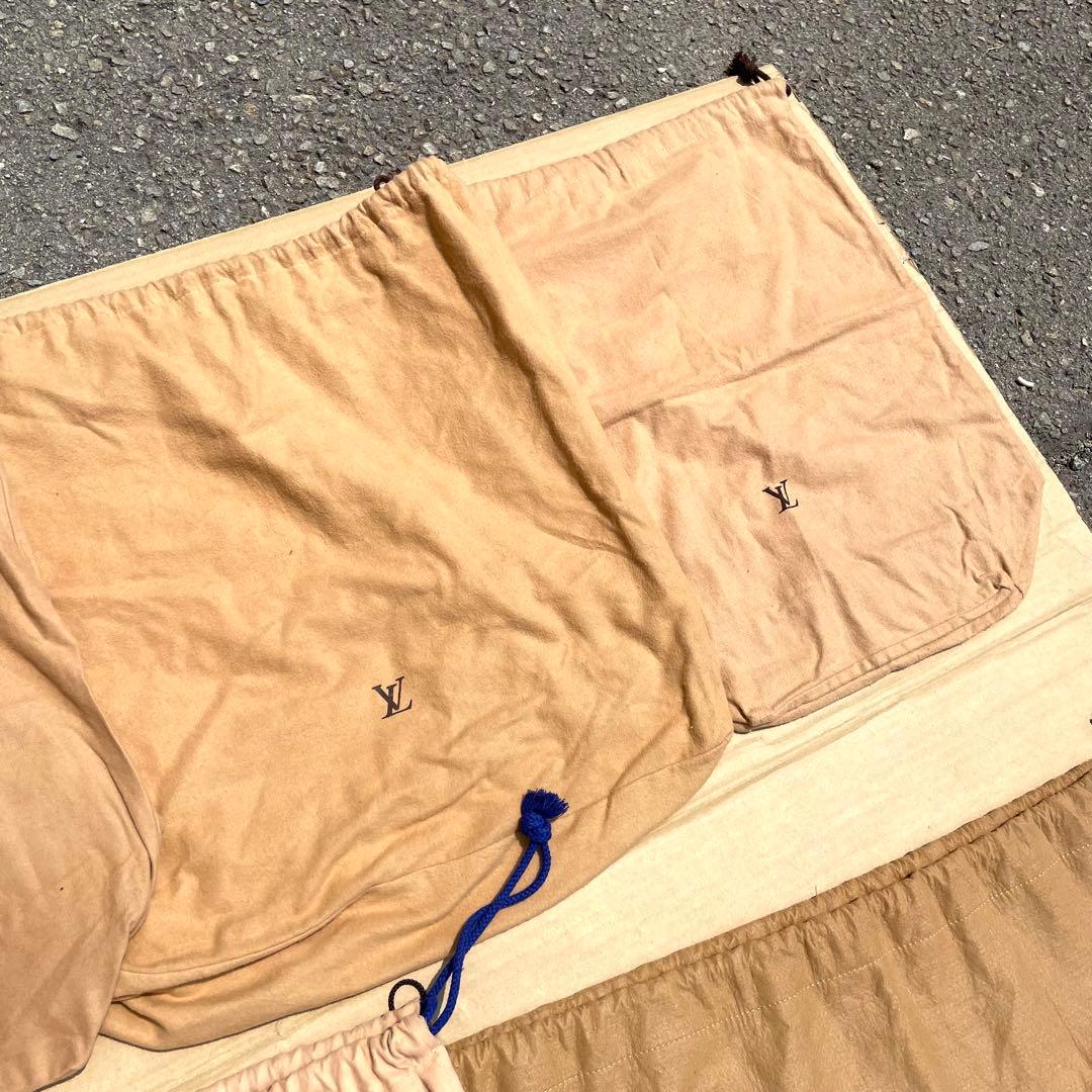 ルイヴィトン LVロゴ ショッパー 保存袋 巾着 ブラウン 大量まとめ 50枚