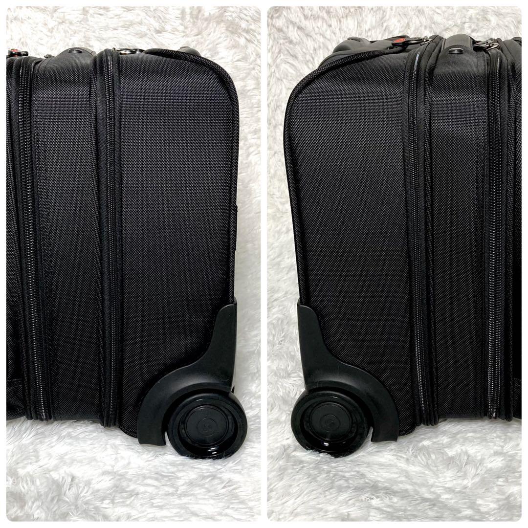 極美品】サムソナイト キャリーケース 黒 機内持込可 モバイルオフィス