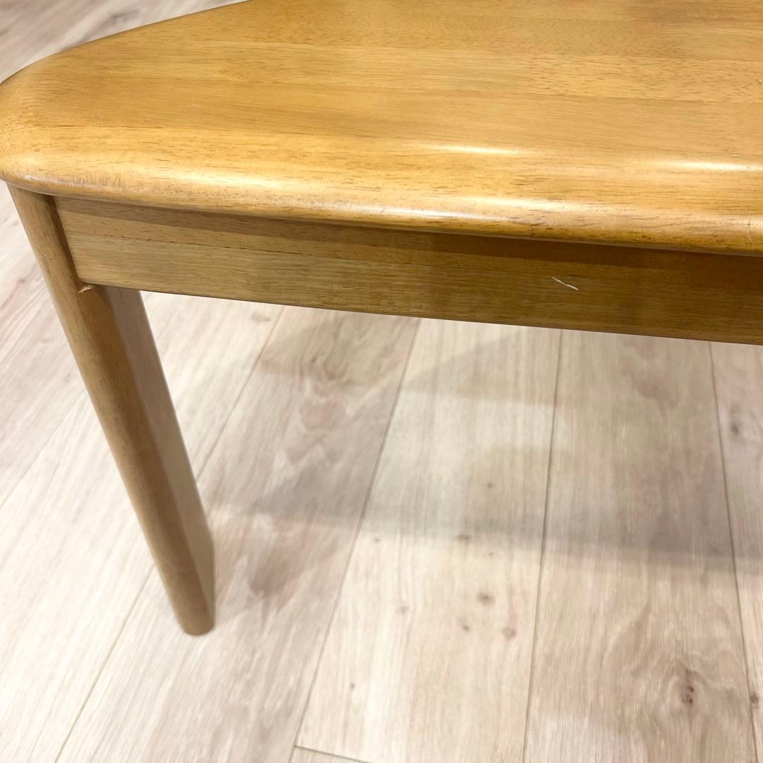 karimoku カリモク 変形 テーブル 半円 ローテーブル 3本脚 ダイニング