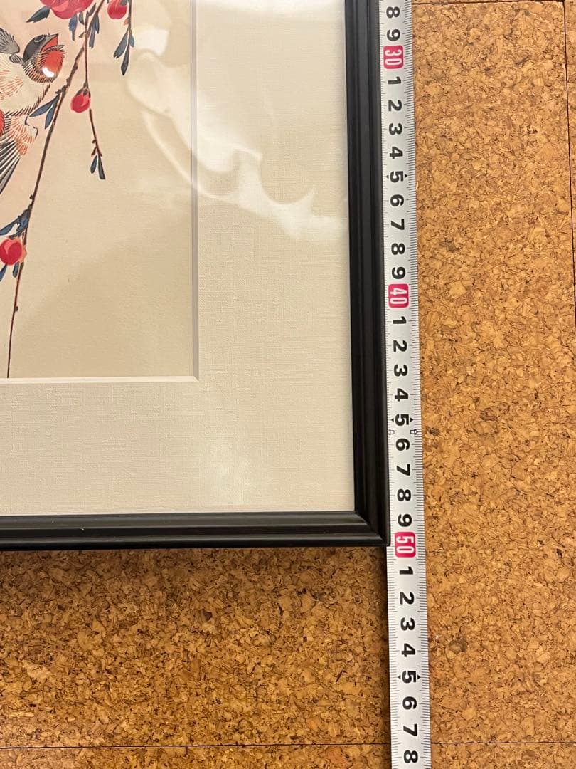 歌川広重 月夜桃に燕 月に雁 版画 浮世絵 アダチ版画研究所 2