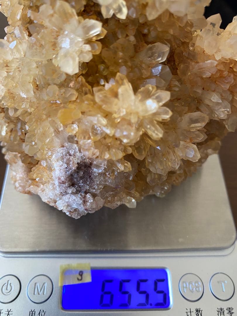 T1014スパングル様専用☆特価☆シトリンクォーツ キラキラ原石大きめ