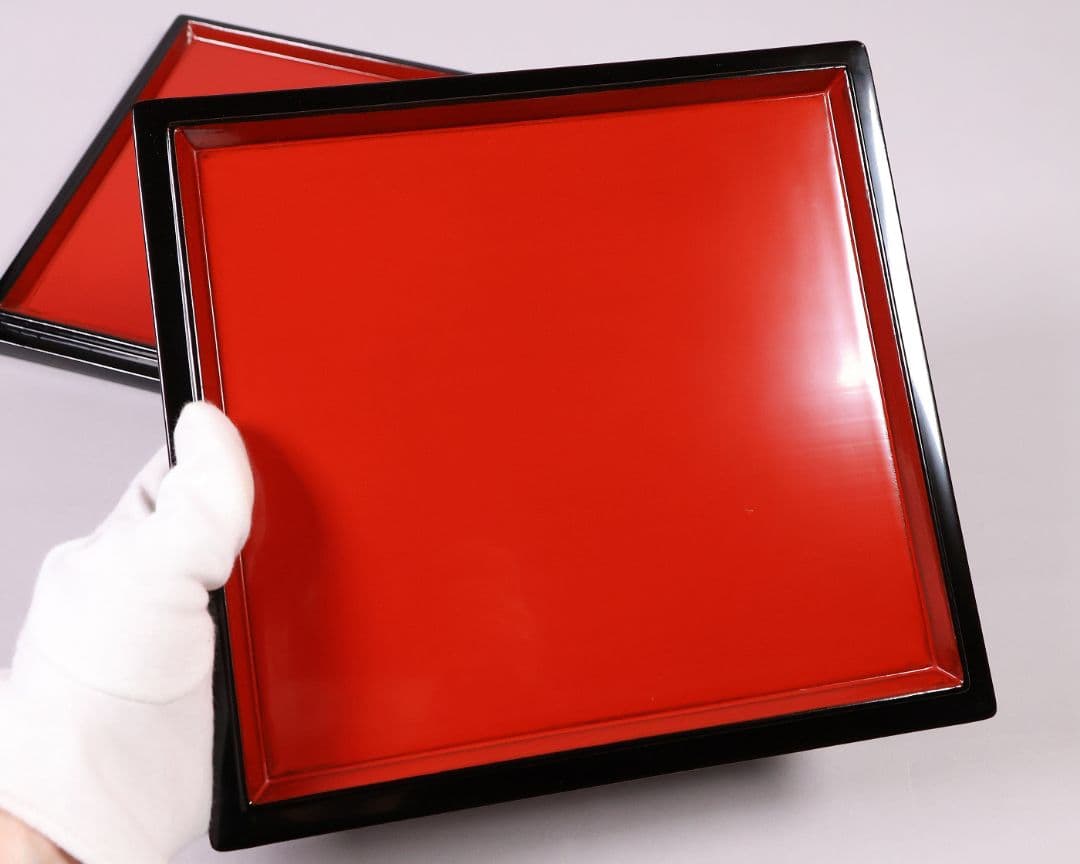 MB37】輪島塗 丸に橘 家紋付 沈金 黒塗 内朱塗 五段重箱