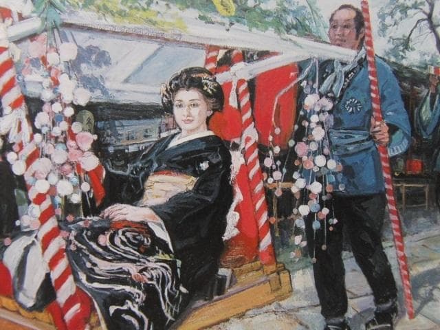 石川善一【宝恵かご】希少な額装用画集より、状態良好、新品高級額装付