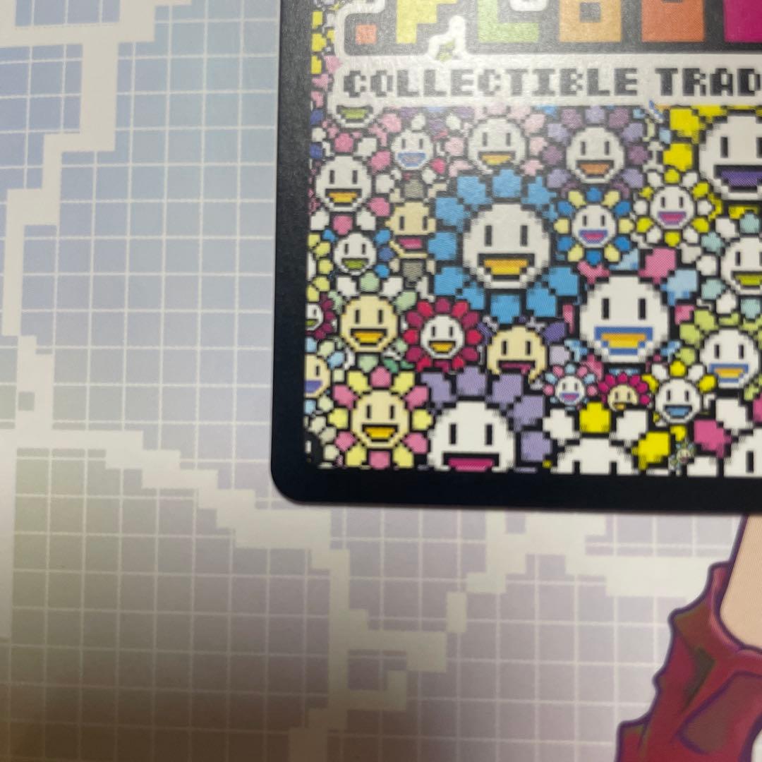 【サイン入り】お花ぎっしり UR サインカード　村上隆