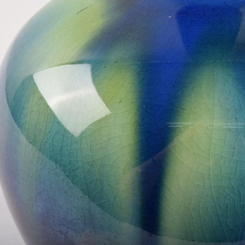 九谷焼 柳雨軒 三代八十吉 徳田正彦作 彩釉 花入 V 9198 - メルカリ