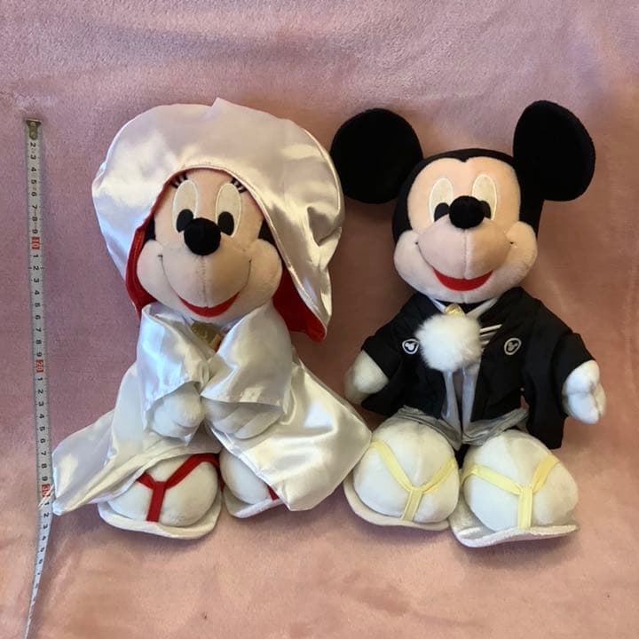 ミッキー ミニー ぬいぐるみ 白無垢 ウェディング (高さ約26cm) - メルカリ