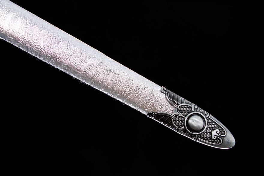 【フクロウ炙り戦剣】武具 刀装具 日本刀　模造刀 居合刀 武士道 鑑賞用 美術刀