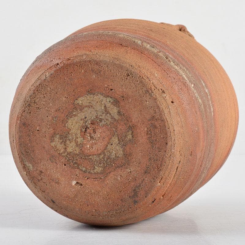 備前焼　火襷　ひだすき　三耳壷火入　時代箱付　V　R4826