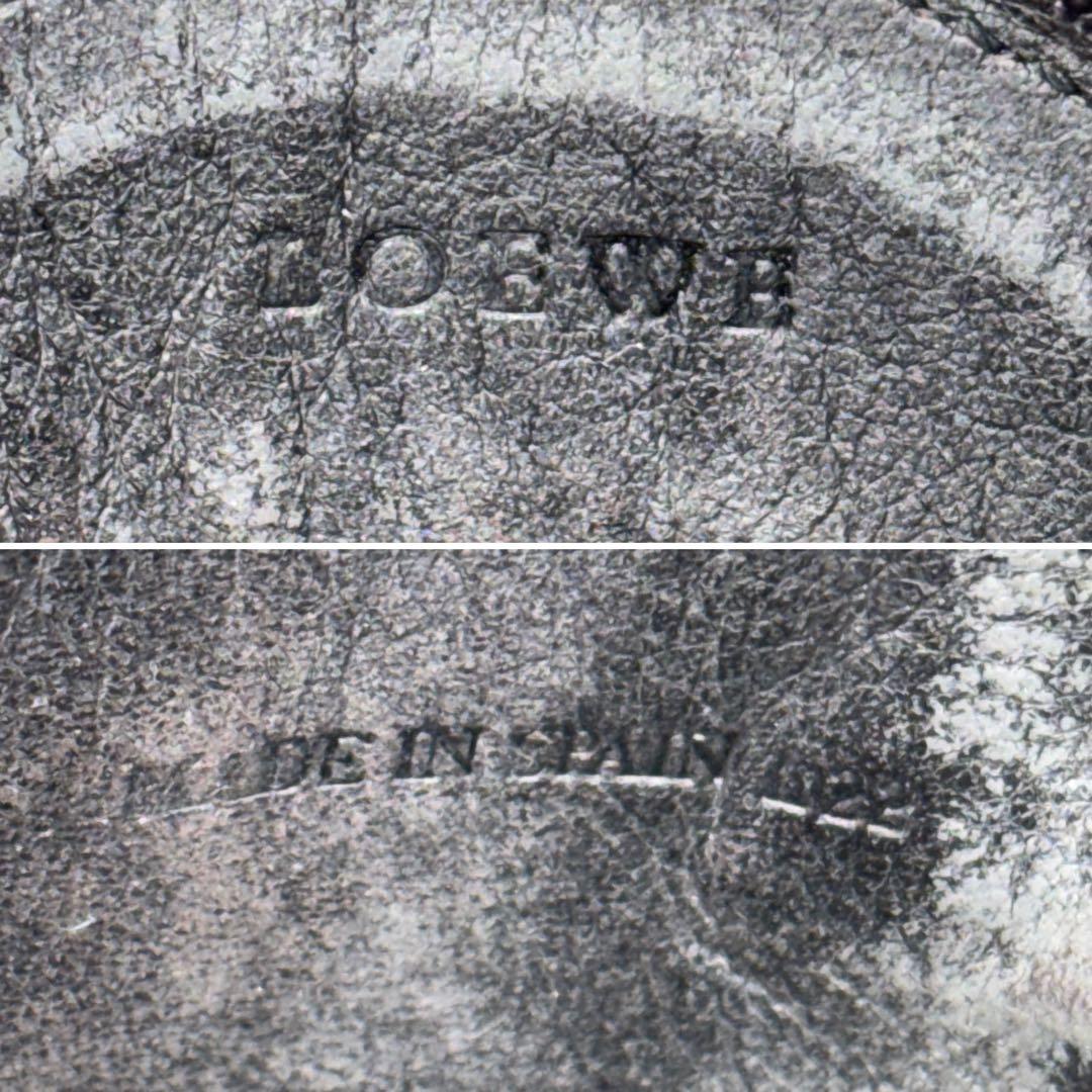 【早い者勝ち】ロエベ ケース レザー ブラック アナグラム #B598