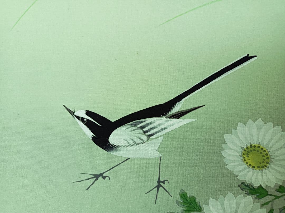 美品 軸 縁起物 おもてなし 絵 幸運 花鳥 神 中国 風水 美術