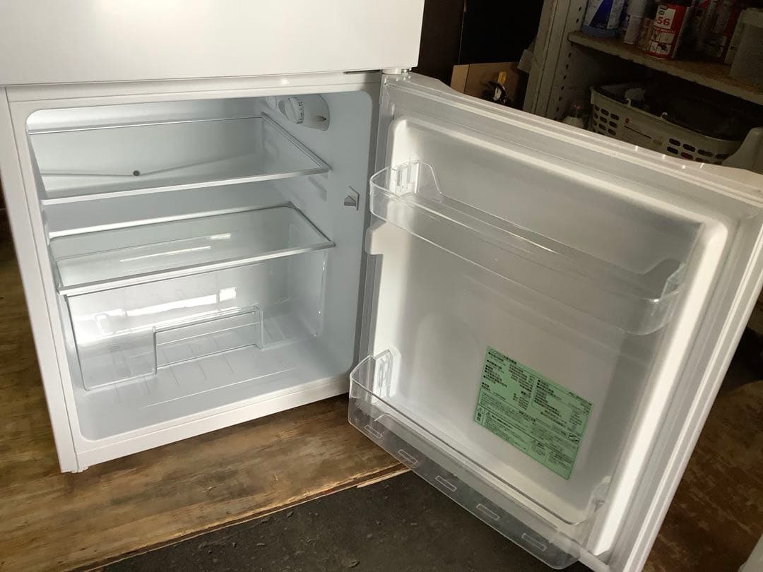 【mochan_ 】2ドア冷蔵庫 PRC-B092D-W 87L 21年製