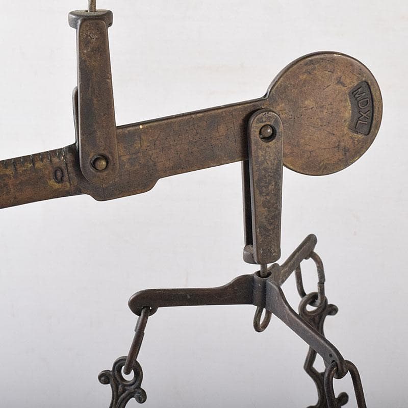 アンティーク 真鍮製 天秤はかり 置物 重さ約4.5㎏ M R8127B